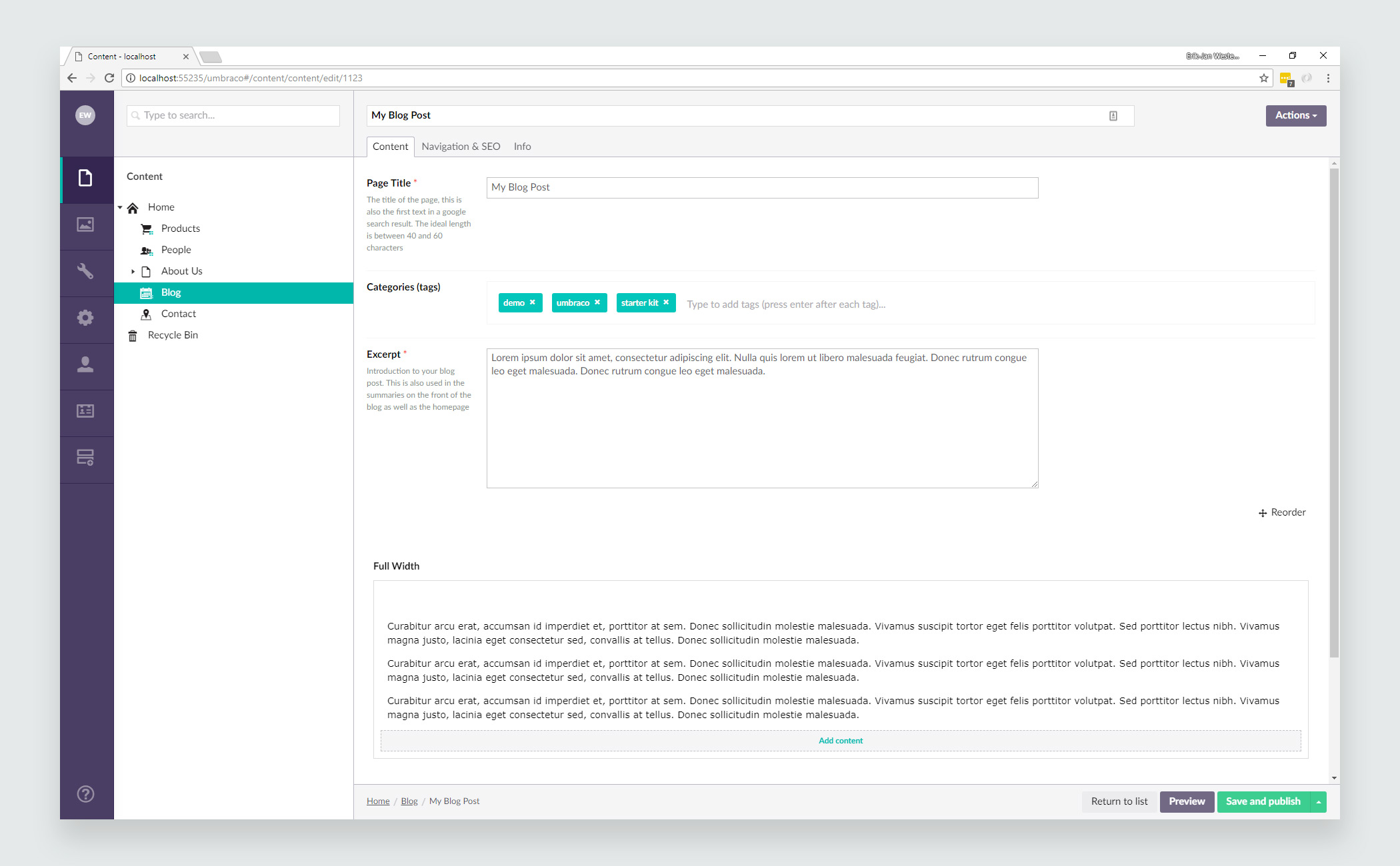 Nested Content & Grid in Umbraco