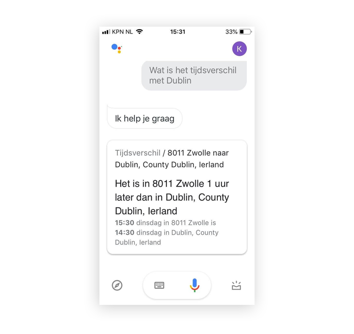 Voice Search vraag