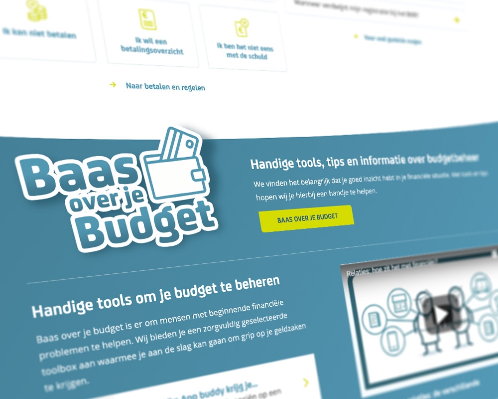 Consumentenwebsite voor Vesting Finance